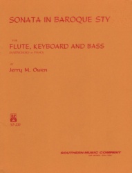 Sonata in Baroque Style - Flute, Keyboard and Bass