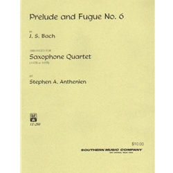 Prelude and Fugue No. 6 in G Minor - Sax Quartet SATB/AATB