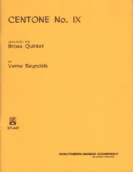 Centone No. 9 - Brass Quintet (Score)