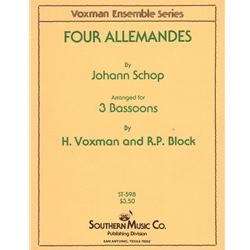 4 Allemandes - Bassoon (or Trombone) Trio