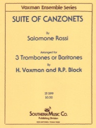 Suite of Canzonets - Trombone Trio