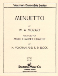Menuetto - Clarinet Quartet