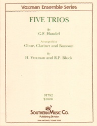 5 Trios - Oboe, Clarinet, and Bassoon