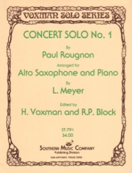 Concert Solo No. 1 - Alto Sax and Piano