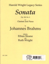 Sonata No. 2 in E-flat Major, Op. 120  - Clarinet and Piano
