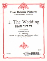 4 Hebraic Pictures: The Wedding - Clarinet and Piano