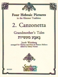 4 Hebraic Pictures: Canzonetta - Clarinet and Piano