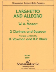 Larghetto and Allegro - 2 Clarinets and Bassoon