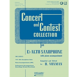 Concert and Contest Collection for Alto Sax - Solo Book with Online Media