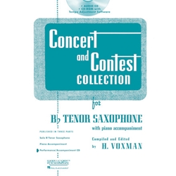 Concert and Contest Collection for Tenor Sax - Accompaniment CD Only