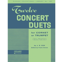 12 Concert Duets for Cornet or Trumpet (or Like TC Brass Instruments)