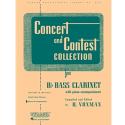 Concert and Contest Collection for Bass Clarinet - Piano Accompaniment