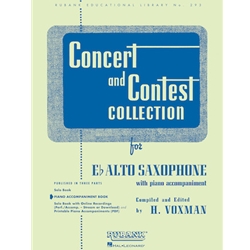 Concert and Contest Collection for Alto Sax - Piano Accompaniment