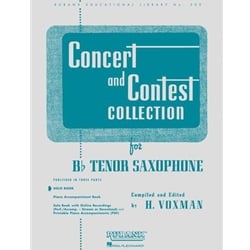 Concert and Contest Collection for Tenor Sax - Tenor Sax Part