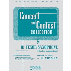 Concert and Contest Collection for Tenor Sax - Piano Accompaniment