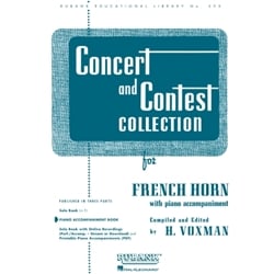 Concert and Contest Collection for Horn - Piano Accompaniment