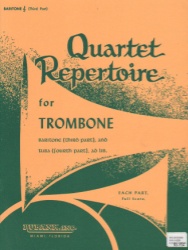 Quartet Repertoire for Trombone - Baritone T.C. (3rd) Part