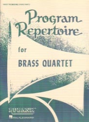 Program Repertoire for Brass Quartet - 1st Trombone (3rd Part)