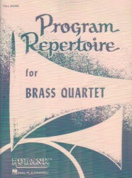 Program Repertoire for Brass Quartet - Score Only
