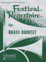Festival Repertoire for Brass Quintet - Trombone 2