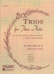 6 Trios for Three Flutes (or Violins), Op. 83 - Second Flute Part