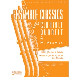 Ensemble Classics, Vol. 2 (Score Format) - Clarinet Quartet