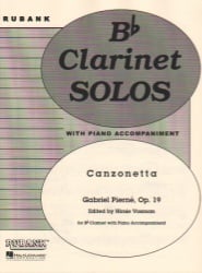 Canzonetta, Op. 19 - Clarinet and Piano
