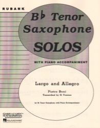 Largo and Allegro - Tenor Sax and Piano