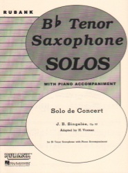 Solo de Concert, Op. 83 - Tenor Sax and Piano