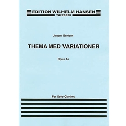 Theme and Variations, Op. 14 - Clarinet Unaccompanied