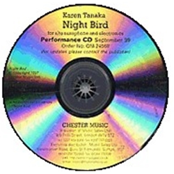 Night Bird for Alto Sax & Electronics - Performance CD Only