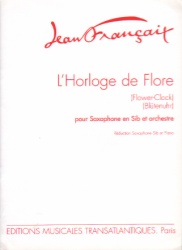 L'Horloge de Flore (Flower Clock) - Soprano (or Tenor) Sax and Piano