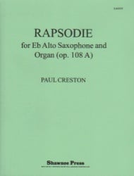 Rhapsodie, Op. 108A - Alto Sax and Organ