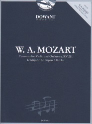 Concerto No. 2 in D Major, KV 211 (Book/CD) - Violin and Piano