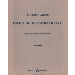 Esprit Rude/Esprit Doux II - Flute, Clarinet, and Marimba