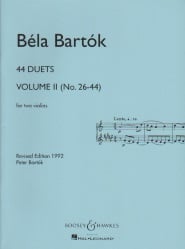 44 Duets, Volume 2 (Nos. 26-44) - Violin Duet