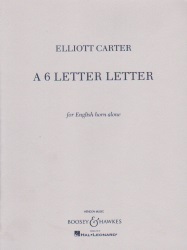 6 Letter Letter - English Horn Unaccompanied