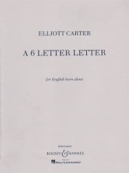 6 Letter Letter - English Horn Unaccompanied