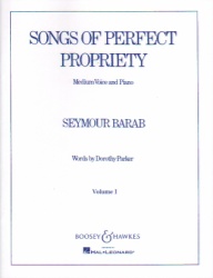 Songs of Perfect Propriety Volume 1 - Medium Voice and Piano