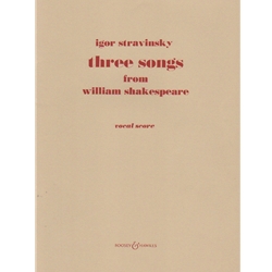 3 Songs from William Shakespeare - Mezzo Soprano Voice and Piano (Vocal Score)