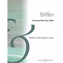 Evening, Morning, Night  - Medium Voice and Harp (or Piano)