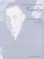 Vocalise, Op. 34, No. 14 - Clarinet and Piano