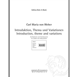 Introduction, Theme and Variations - Clarinet and String Quartet