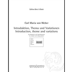 Introduction, Theme and Variations - Clarinet and String Quartet