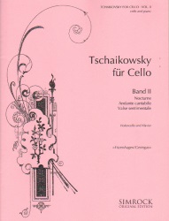 Tchaikovsky for Cello, Volume 2  - Cello and Piano