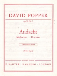 Andacht (Devotion), Op. 50, No. 3 - Cello and Piano