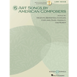 15 Art Songs by American Composers (Bk/CD) - Low Voice and Piano