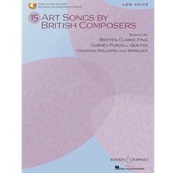 15 Art Songs by British Composers (Bk/CD) - Low Voice and Piano