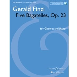 5 Bagatelles, Op. 23 (Book with Audio Access) - Clarinet and Piano