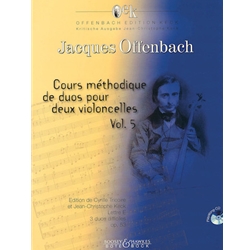 Cours methodique de duos, Volume 5 (Book/CD) - Cello Duet